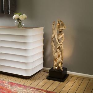 Lámparas de Mesa de Madera Art Deco Modernas de NINNET NATURAL con Color y Tamaño Personalizables para Decoración de Aniversario, Hogar y Hotel - Product Image 1