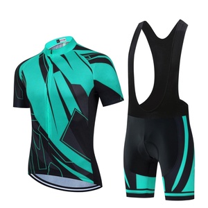 <b>Cycling</b> Jersey Set Blue Black <b>Short</b> Sleeve Breathable Quick Dry Men's <b>Cycling</b> Uniform with <b>Padded</b> Bib <b>Shorts</b> - Product Image 6
