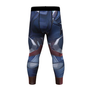 Ensemble de sport pour homme, haut et pantalon de compression, manches longues, tenue de sport ajustée, séchage rapide, combinaisons de compression - Product Image 4