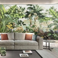 Mosaïque murale en verre sur mesure OEM ODM, design moderne, découpée à la main, pour hôtel, villa, chambre, salon, salle à manger, style parquet