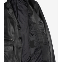 2026 OEM Premium Cuir de vachette noir véritable pour homme, 100% imperméable, respirant, écologique, faible MOQ, grandes tailles, hiver
