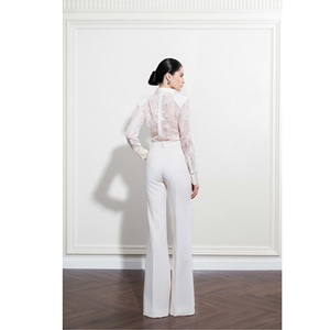 New Trend Women Tops And Blouses ELEGANT SHIRT FLORAL MESH <b>LACE</b> Embroidered <b>Lace</b> Durable Cuff <b>Sleeve</b> Women's Blouses & Shirts - Product Image 4