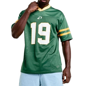 ชุดฟุตบอลอเมริกันแบบซับลิเมชั่น เสื้อฟุตบอลสำหรับผู้ชาย ผ้าตาข่ายโพลีเอสเตอร์ เสื้อฟุตบอลเรียบแบบสวมหัว ชุดกีฬา - Product Image 6