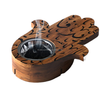 Nouvelle main en bois Madkhan brûleur brûleur d'encens porte-encens personnaliser la taille et personnaliser la fabrication de conception de l'Inde par RF