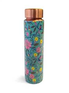 Copper <b>Water</b> <b>Bottle</b> Manufacturer for Custom Branding & Bulk Orders-Elegant Pure Copper Eco-Friendly Dishwasher Safe with Lid - Product Image 5