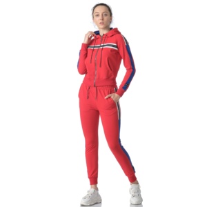 Top quality women slim fit stylish hoodie with matching <b>track</b> pants sweat <b>suit</b> sets - Product Image 2