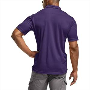 เสื้อโปโลผู้ชายผ้าถักแบบใหม่มาแรง ใส่สบาย ปรับแต่งได้ พร้อมบริการ OEM - Product Image 5
