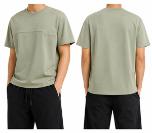 Camiseta de Hombre, Cuello Redondo, Manga Corta, Corte Regular, Tejido de Punto, Informal, de Secado Rápido, Transpirable, Ecológica, Venta al Por Mayor, Premium - Product Image 2