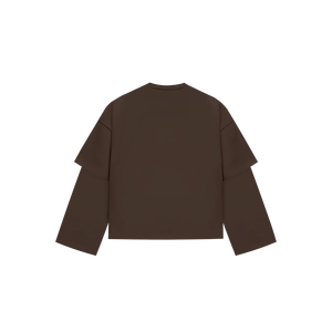 Camiseta de Manga Larga para Hombre, Estilo Casual, de Algodón, con Efecto de Doble Capa, Manga Larga y Corta, Corte Regular y Cómodo - Product Image 1