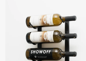 Élégant porte-bouteilles mural en métal noir, support durable en fer pour cave à vin, cuisine et bar de restaurant - Product Image 2