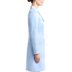 Nouvelle arrivée, blouse de laboratoire pour femmes en tricot 100% coton, manches longues, uniforme de laboratoire, vêtements professionnels pour les professionnels de la santé - Product Image 4