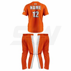 เสื้อเบสบอลแบบกำหนดเอง 2 กระดุม พร้อมโลโก้สีสันตามสั่ง ชุดทีมซอฟต์บอล OEM แบรนด์ส่วนตัว ชุดยูนิฟอร์มเบสบอลแบบกำหนดเอง - Product Image 2