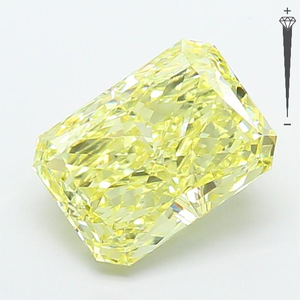 Diamante Cultivado en Laboratorio con Certificación IGI, Corte Radiante de 4.00 CT, Color Amarillo Intenso Fantasía, Claridad VS1, CVD LG 792671556, ROYAL GEMS PARA JOYERÍA - Product Image 3