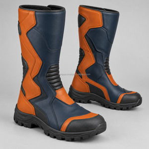 Bottes de moto longues antidérapantes, chaussures de moto renforcées, équipement de protection pour la course, le tourisme et les voyages - Product Image 3
