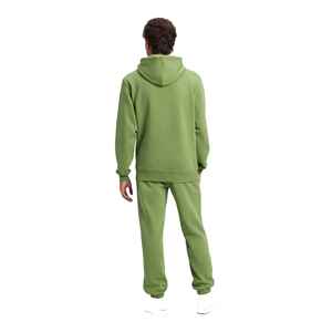 Fleece <b>Cuffed</b> Hoodie Sets Custom Logo Casual Winter Season Men Washed Regular Fit Pullover Cotton <b>Jogger</b> Sweatpants Set - Product Image 3