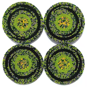 Boho Style Halloween Decorative Bead Coasters Premium Craftsmanship <b>Table</b> <b>Protection</b> for Dining <b>Table</b> - Product Image 6