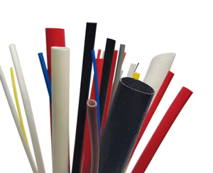 Manchon en fibre de verre tressé enduit de résine de silicone 1.5KV 2.5KV 4KV 7KV, résistant à la flexion, à la découpe et aux hautes températures, haute tension SCG - Product Image 2