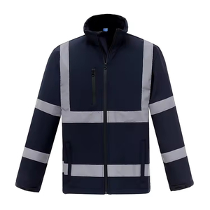Chaquetas de Trabajo de Dos Tonos de Poliéster Ripstop para Otoño/Invierno, MOQ Bajo, con Ribete Reflectante de Alta Visibilidad, para Trabajadores de Carreteras, OEM/ODM - Product Image 5