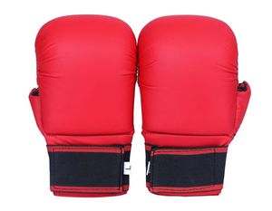 High Quality PU Adjustable Wrist Strap MMA <b>Gloves</b> Half Finger/<b>Fingerless</b> Design Hook Loop Closure Outdoor Use Boxing <b>Gloves</b> - Product Image 6