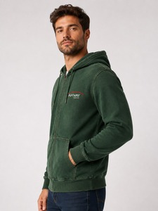 Heavyweight Cotton Fleece Full <b>Zip</b> <b>Hooded</b> Sweatshirt Casual top quality best fashion Streetwear Jacket Supplier Style - Product Image 4