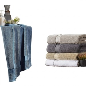 Serviettes de bain en coton 100% écologiques, luxe, haute densité, ultra absorbantes, couleur beige, en gros, pour hôtels et spas, en promotion. - Product Image 5