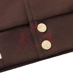 Oferta Especial: Chaqueta Letterman Color Crema Marrón, Tela Suave, Puños Acanalados, Estilo Clásico Informal - Product Image 6
