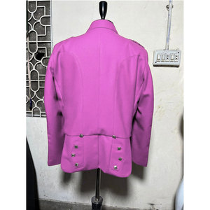 OEM ODM Pink <b>Wool</b> Prince Charlie Kilt Jacket with 5 button <b>Vest</b> Factory Traditional Outfit Wholesale - Product Image 5