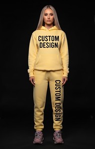 Conjunto de Sudadera con Capucha y Pantalones Deportivos Unisex Personalizados, Ecológicos, Transpirables, 100% Algodón, 350 Gsm, Cómodos, Casuales, Antiarrugas - Product Image 1