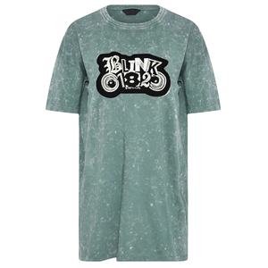 เสื้อยืดคอกลมสำหรับผู้ชายผ้า100% คอตตอนซักได้ออกแบบโลโก้เป็นกรดและพิมพ์ลาย3D - Product Image 3