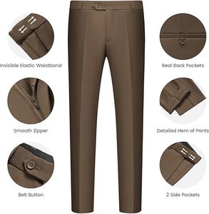 Traje de Boda Personalizado para Hombre, Corte Entallado, Pantalón y Chaqueta, Atuendo Formal Elegante - Product Image 6