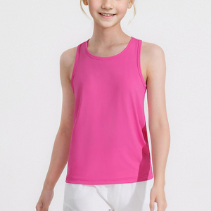 Camisetas Deportivas de Nailon y Elastano para Niñas, para Uso Diario Escolar, de Secado Rápido, Protección Solar UPF 50+, Estilo Racerback - Product Image 1