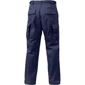 Navy Blue Men Casual Slim Fit Jogger Tactical Safety <b>Work</b> <b>Pants</b> Multi Pockets Large Outdoor Working Trousers OEM <b>Cargo</b> <b>Pants</b> - Product Image 5