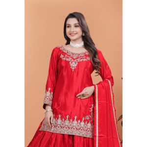 Ensemble de costume de soirée pour femmes avec haut, bas et dupatta - Product Image 5