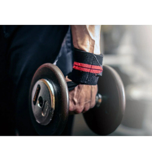 Correas de Levantamiento de Pesas Acolchadas y Flexibles de Algodón con Logotipo Personalizado Anax Sport Unisex, Vendas Elásticas para Muñecas, Vendas de Boxeo de PU para Fitness - Product Image 3