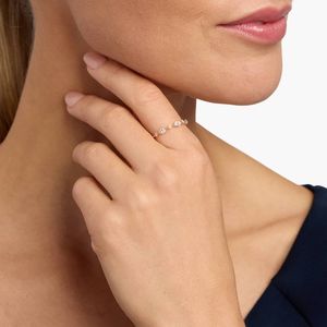 14K Yellow Gold Marquise Round Lab Grown Diamond Band <b>Ring</b> - Product Image 4