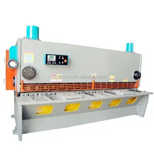 Mesin cukur CNC Guillotine hidrolik 12*3200 QC12K Harga Bersaing garansi panjang dengan sistem pengontrol