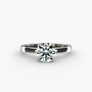 Classic 925 Sterling <b>Silver</b> Round Brilliant Cut Moissanite <b>Solitaire</b> <b>Ring</b> Fine Jewelry Wedding Engagement Anniversary Gift - Product Image 5
