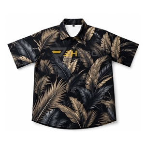 เสื้อเชิ้ตฮาวายพิมพ์ลายดอกไม้ลำลองแบบยูนิเซ็กซ์ ระบายอากาศได้ดี ผลิตจากโพลีเอสเตอร์ เหมาะสำหรับวันหยุดฤดูร้อนและงานปาร์ตี้ - Product Image 5