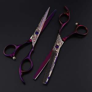 Ciseaux de coiffure 6'' en acier inoxydable JP, ensemble de ciseaux de barbier professionnels pour la coupe de cheveux, avec sac inclus - Product Image 2