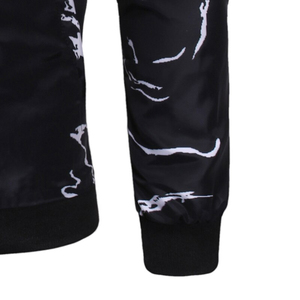 New Fashion <b>White</b> Sublimation Printed Casual <b>Men</b> Slim Fit Outer Wear Customize <b>Jacket</b> Winter High Quality Varsity <b>Jacket</b> Hip Hop - Product Image 5