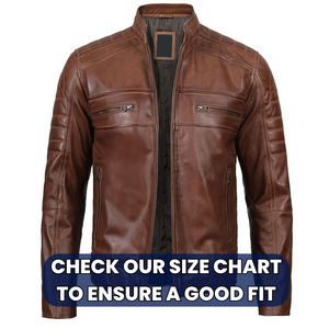 Stylish <b>Men's</b> Genuine Leather Winter Casual <b>Jacket</b> with Zipper Front <b>Long</b> Sleeve High Quality New Condition - Product Image 5