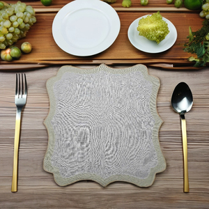 Manteles individuales de lino blanco para restaurantes y hoteles, estilo moderno de lujo con bordado, pedidos a granel, bienvenidos - Product Image 6