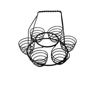 Premium Iron Egg <b>Storage</b> <b>Basket</b>, Rust Resistant Kitchen Organizer with Handle - Product Image 1