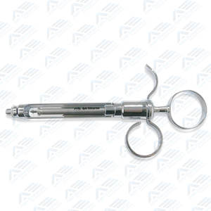 Venta al por mayor instrumentos quirúrgicos dentales jeringa de aspiración Dental profesional forma de flecha 1.8cc jeringa de acero inoxidable - Product Image 6