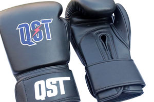 Guantes de Boxeo Profesionales Negros de Piel Sintética Transpirable con Cordones Ajustables para Muay Thai y Kickboxing para Niños y Adultos - Product Image 6