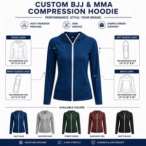 Wholesale Custom Women's Gym Running Fitness Legging Bra Set Full <b>Sleeve</b> Jacket with Zip Front Logo Quick Dry Rash Guard - Product Image 3