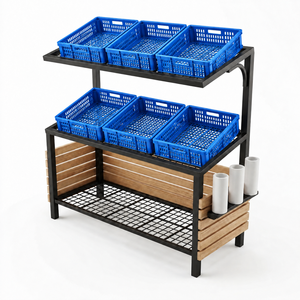 Freestanding Adjustable Rectangular <b>Wire</b> Mesh <b>Shelf</b> Customizable Tier Metal Grid Storage Rack Heavy Duty Powder Coated for - Product Image 4