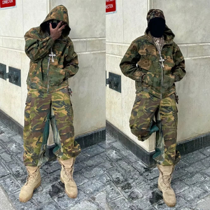 Sudadera con Capucha y Pantalones de Chándal Personalizados con Estampado Digital de Camuflaje para Caza, de Gran Gramaje (480Gsm-500Gsm), Impresión DTG Completa, Corte Holgado, para Hombre - Product Image 5