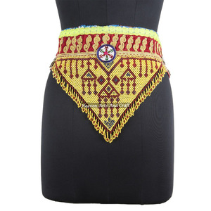 Cinturón Vintage para Danza del Vientre Cinturón Tradicional Afgano Kuchi Tribal BB020 Old Banjara Real Vintage Cinturones con Cuentas Hechos a Mano - Product Image 1