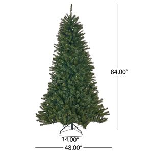 Albero di Natale a 7 rami con 500 luci multicolore, certificato UL, diametro 122 cm - Product Image 6